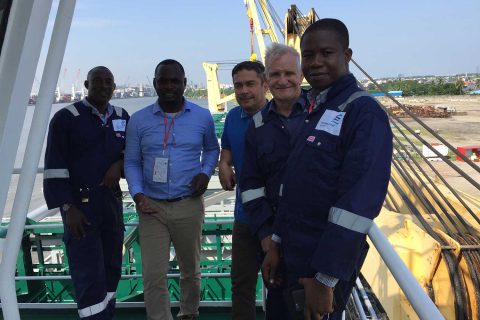 Sarl and Fortune Global Team During the Egina FPSO Project